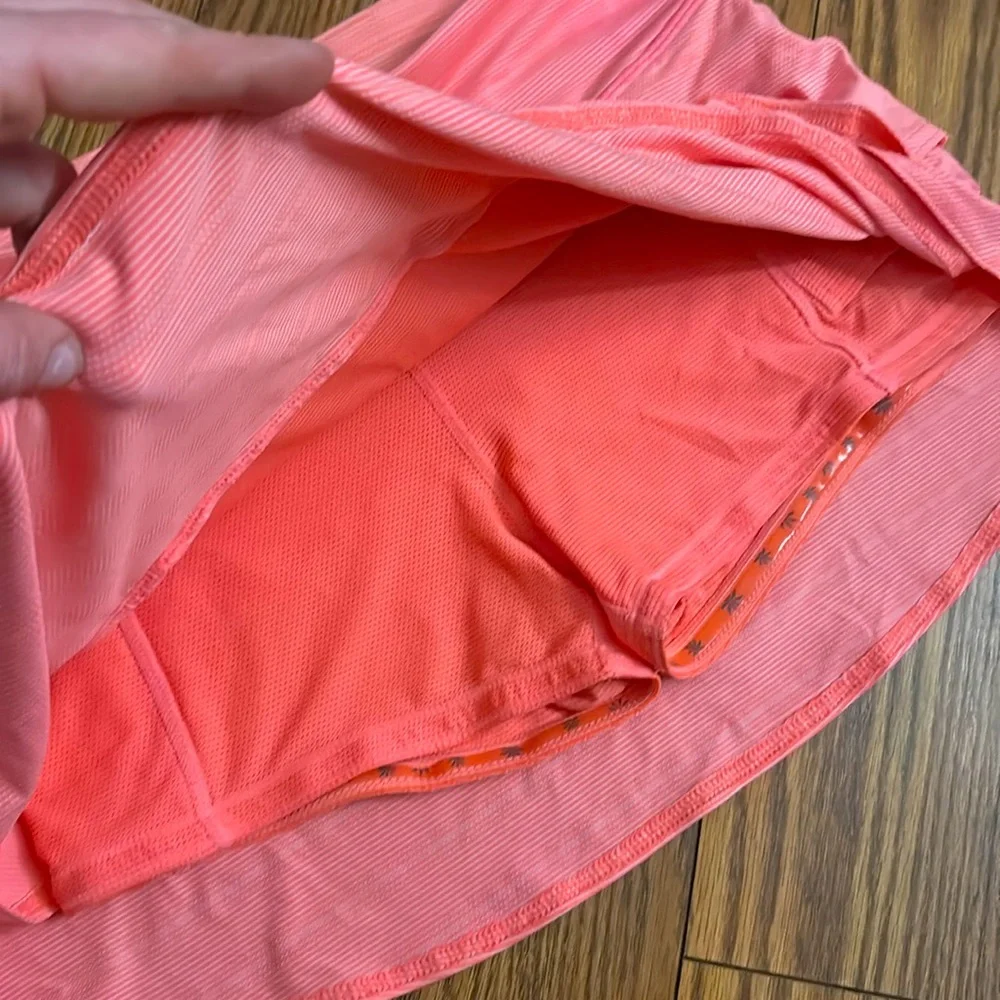 Athleta Swagger Skort Dot Stripe Tier Ruffle Athletic Mini Tennis Skirt Small - Picture 7 of 9